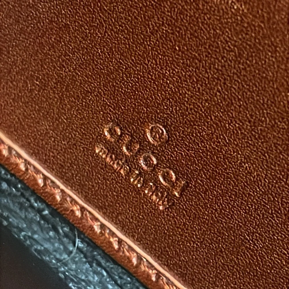 Gucci Orange/Brown Leather Wallet with SilverLogo - Picture 9 of 12